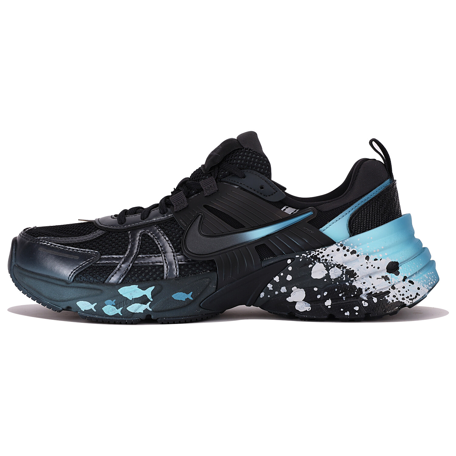 

Кроссовки для бега V2K Run мужские с низким верхом, черный/синий Nike
