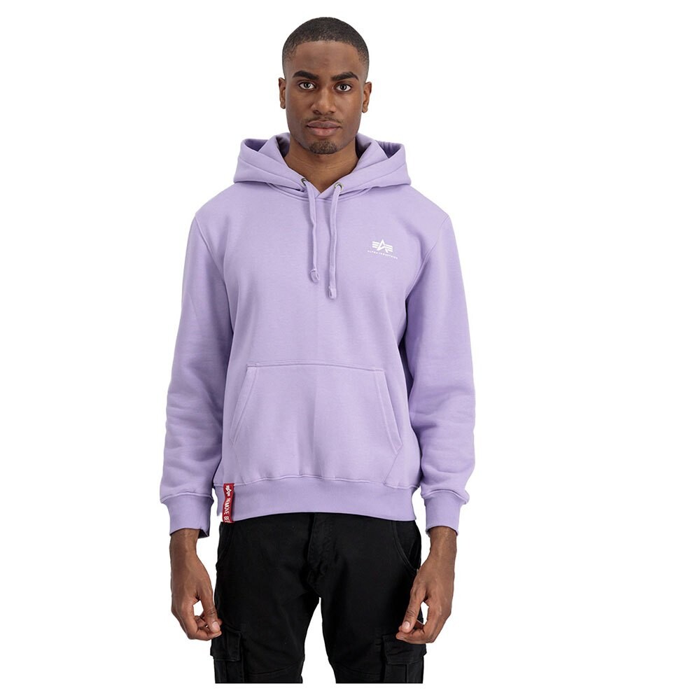

Худи Alpha Industries Basic Small Logo, фиолетовый