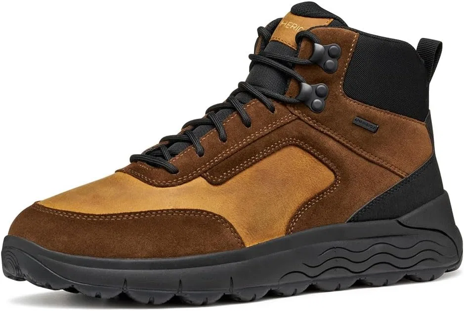 Мужские ботинки Geox U Spherica 4x4 B AbxAnkle Boot, Cognac Black — фото 3