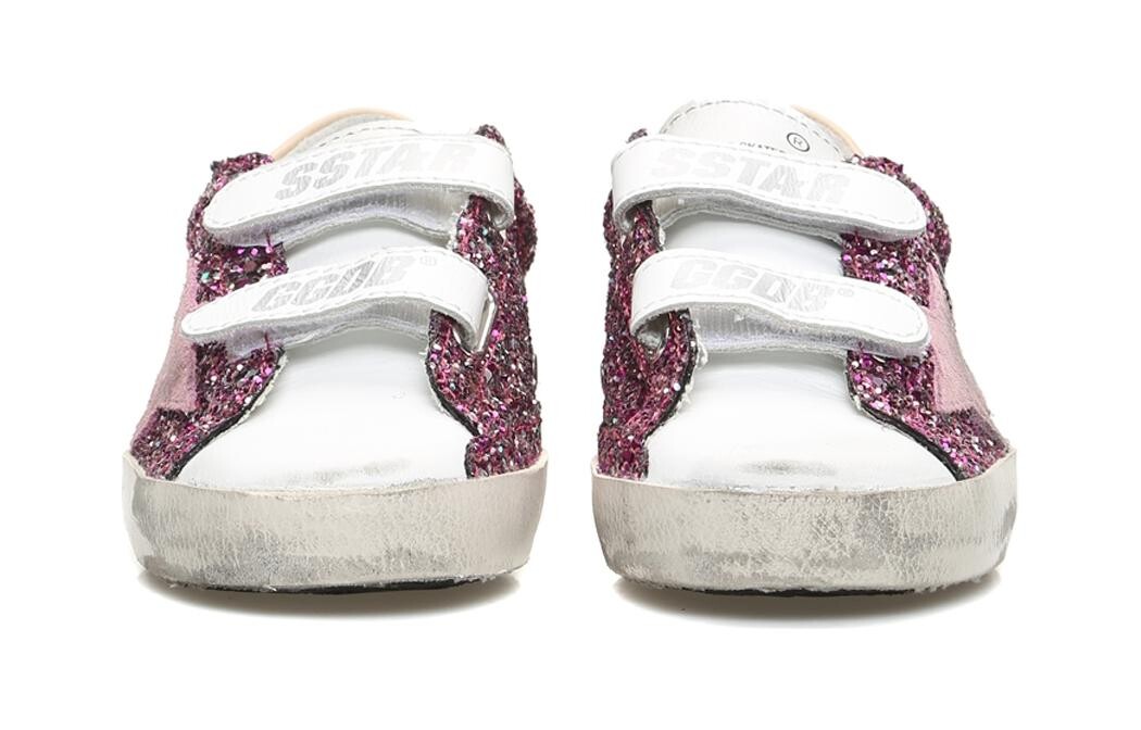 Кроссовки детские Golden Goose PS Low-top, белый / розовый — фото 4