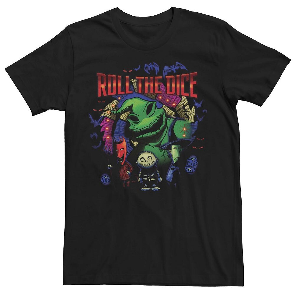 

Мужская футболка Disney's Кошмар перед Рождеством Oogie Roll The Dice, черный