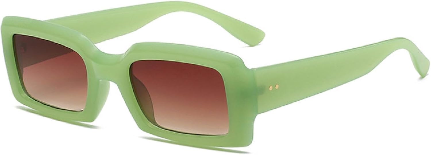 

Популярные модные прямоугольные солнцезащитные очки для женщин в стиле ретро, ​​гелевые очки с защитой от УФ-излучения UV400, для мужчин с градиентным покрытием TYUVIVO, 3