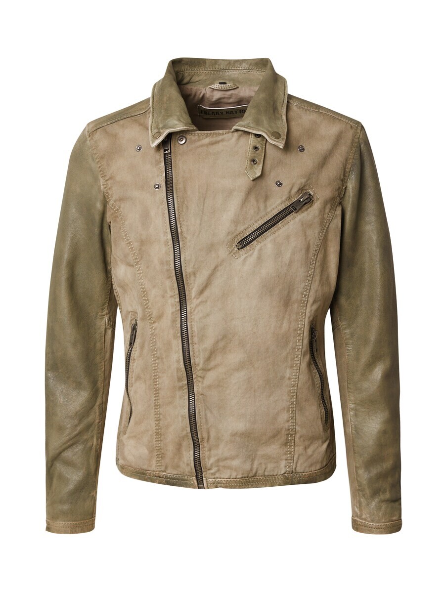 

Кожаная куртка FREAKY NATION Between-Season Jacket Capery, оливковый