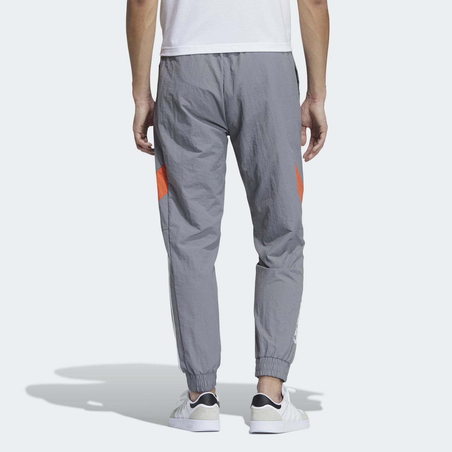 Трикотажные спортивные штаны мужские светло-серые Adidas Neo, серый — фото 3
