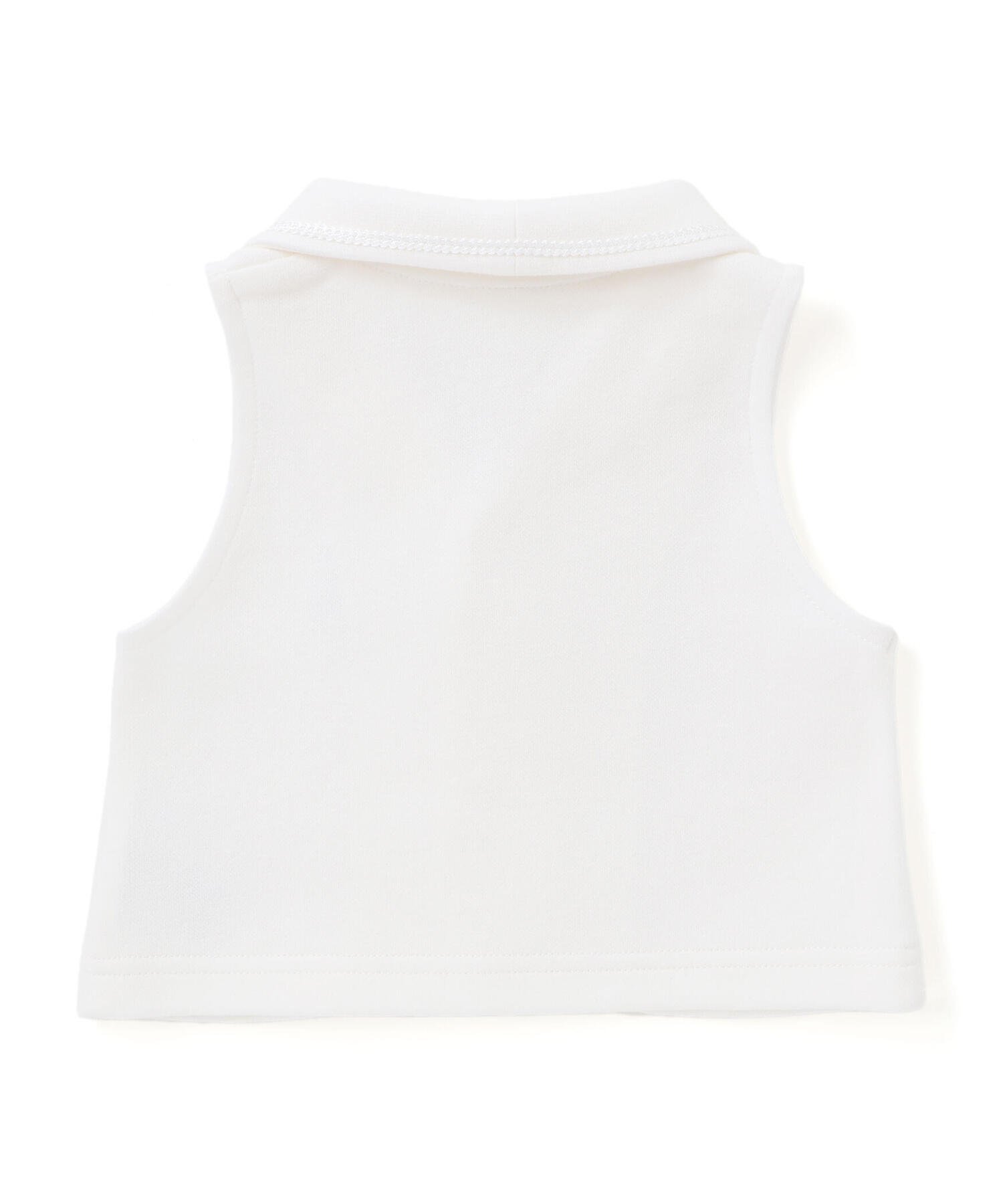 Картонный вязаный церемониальный жилет (60-80 см) Fillot De Bebe Reduction, white — фото 3