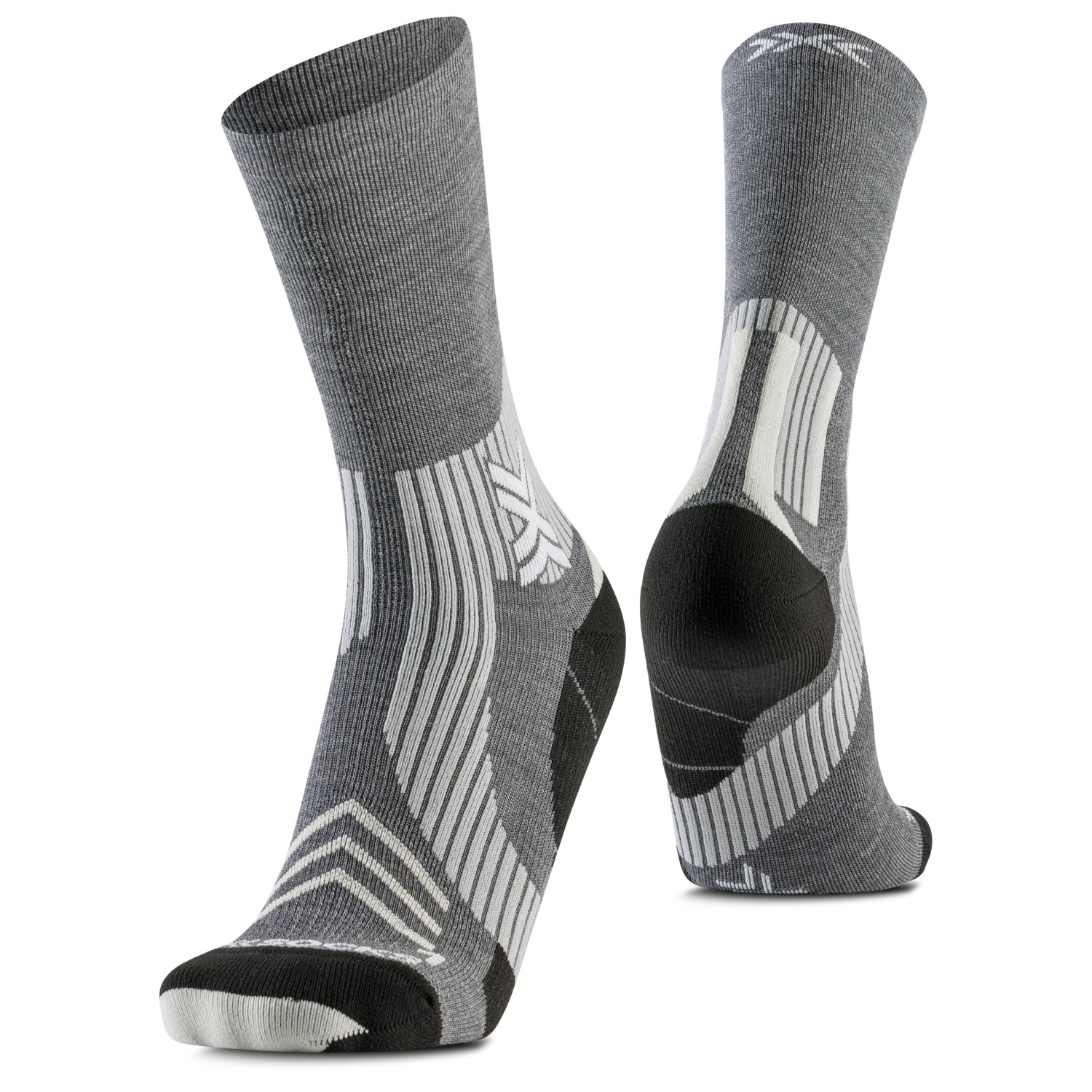 

Носки для бега X-Socks Run Expert Silk Merino Crew, цвет Seal Grey/Light Sand