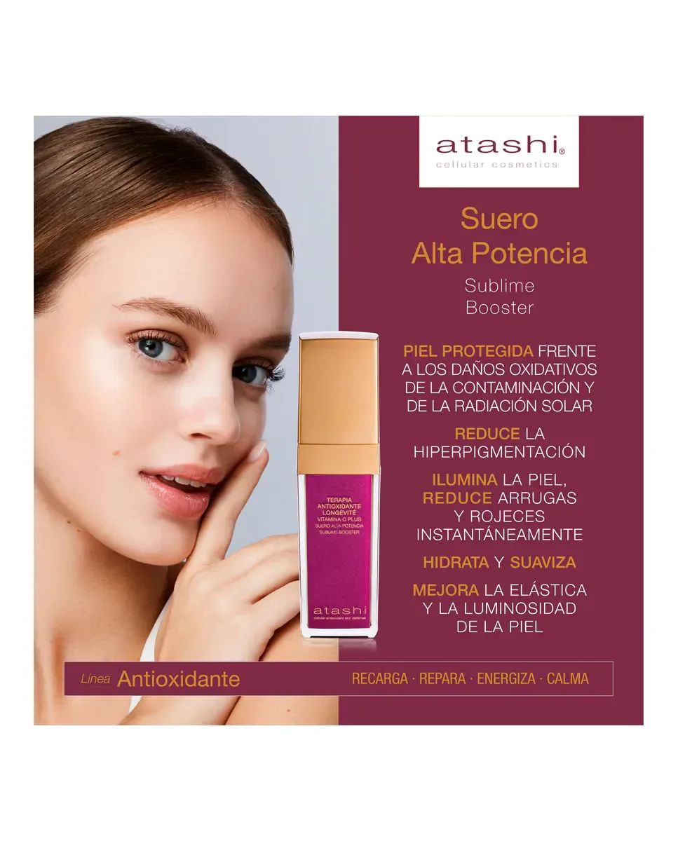 Бустер Atashi — Антиоксидантная Longetive с витамином C Plus Booster, 30 мл — фото 2