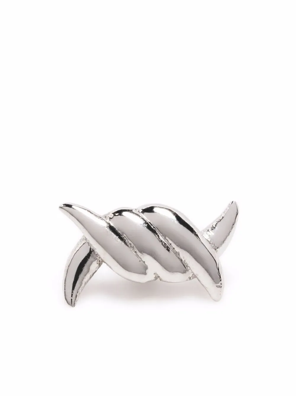 

Серьга Barbelé из белого золота Djula, серебяный