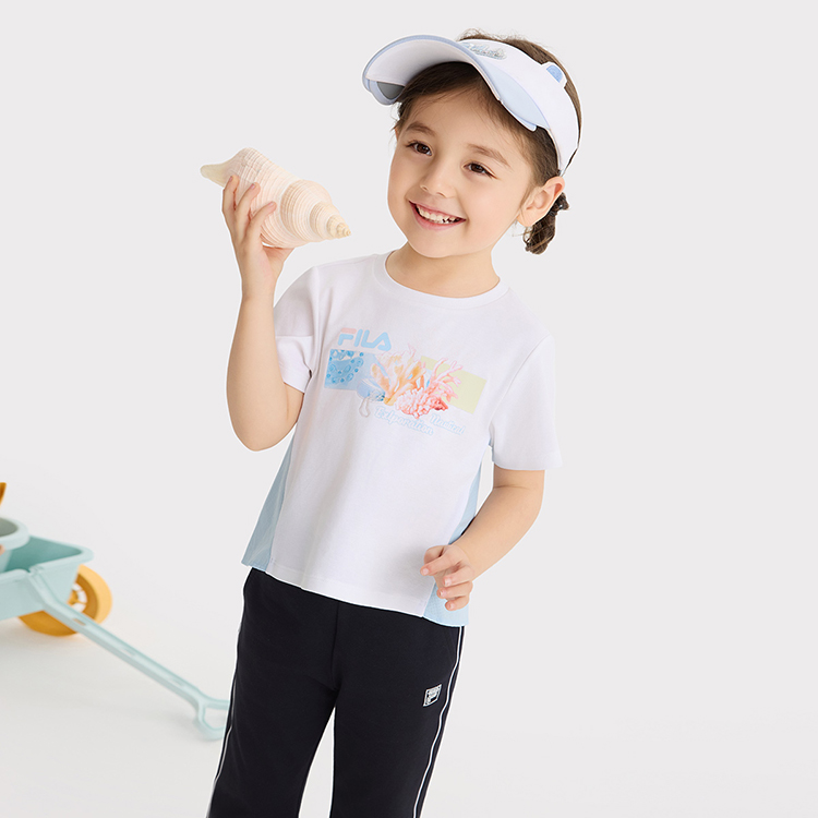 FILA KIDS Футболка FILA стандартная white для детей 3-7 лет — фото 4
