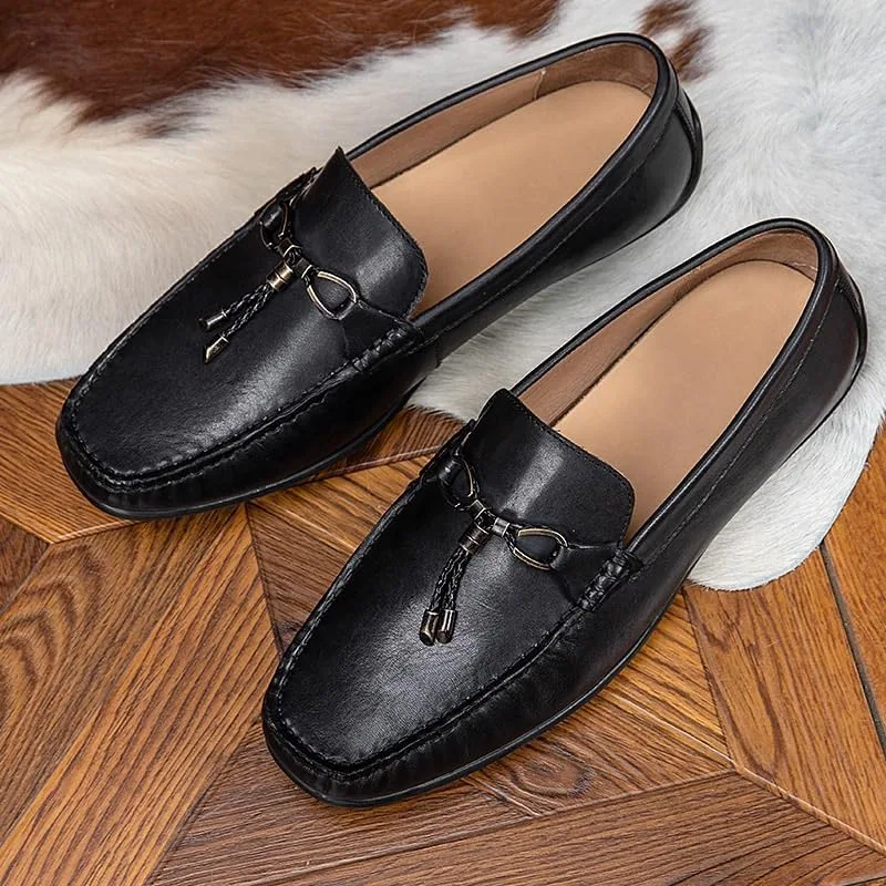 Мокасины мужские Classic Loafer Flats, черный UOPYNE — фото 2