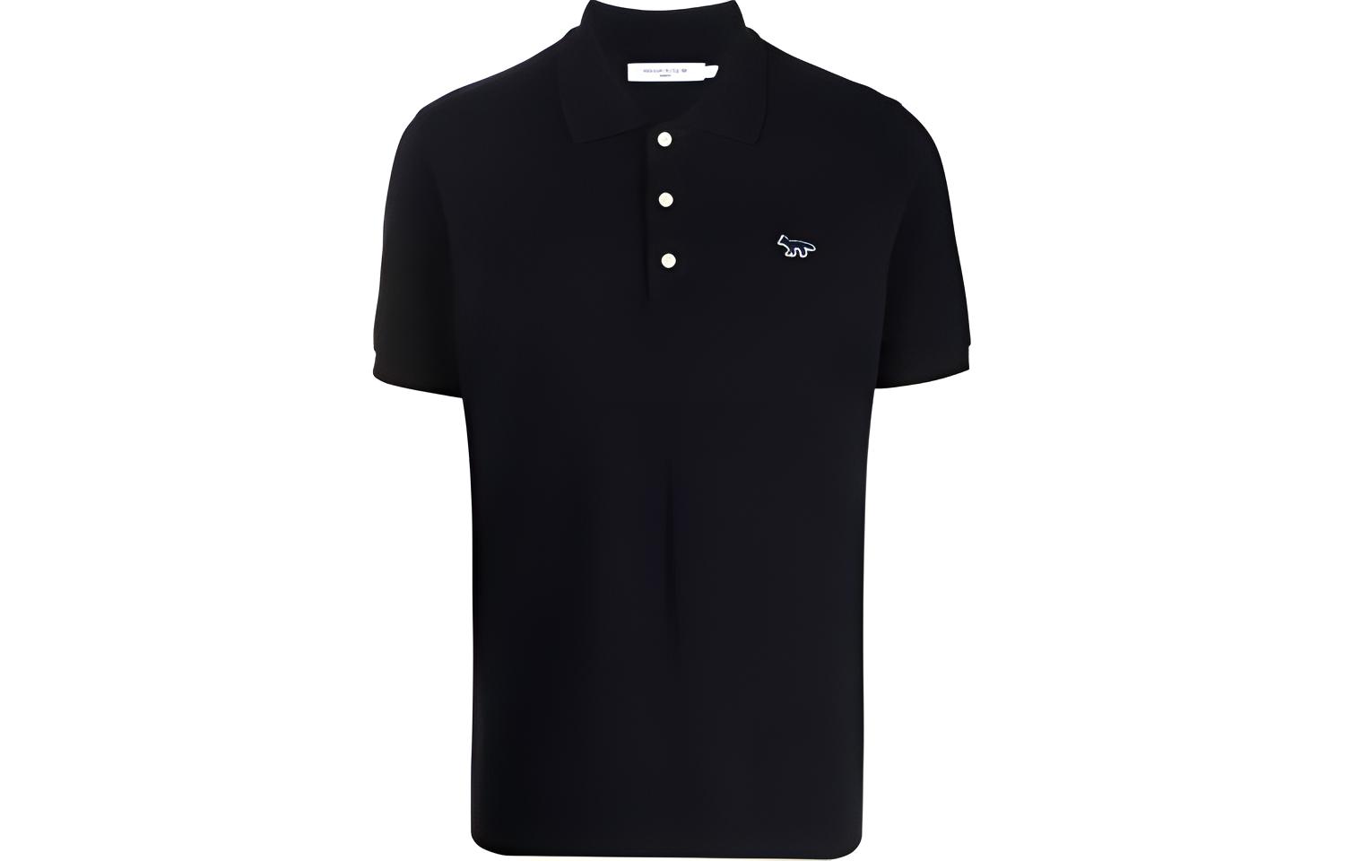 

Мужская поло Maison Kitsune, черный