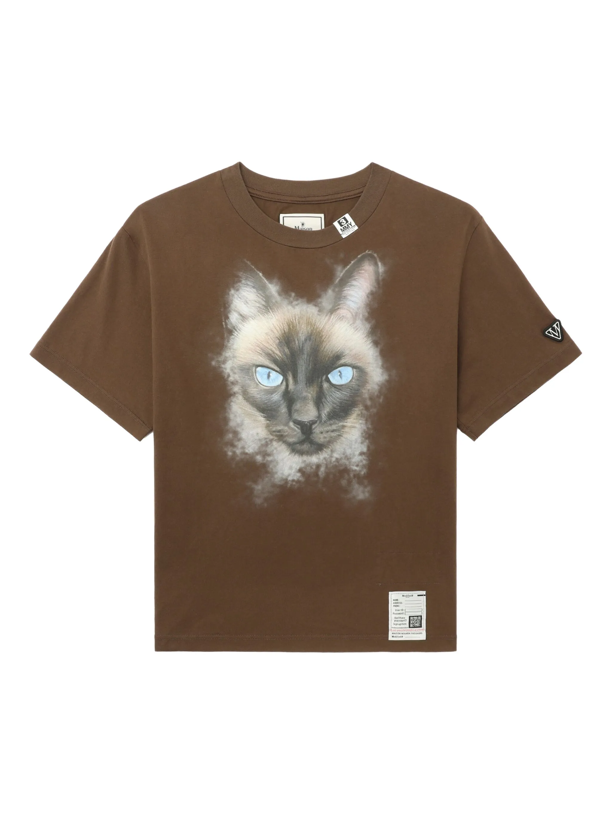 

Футболка с принтом Maison Mihara Yasuhiro, коричневый