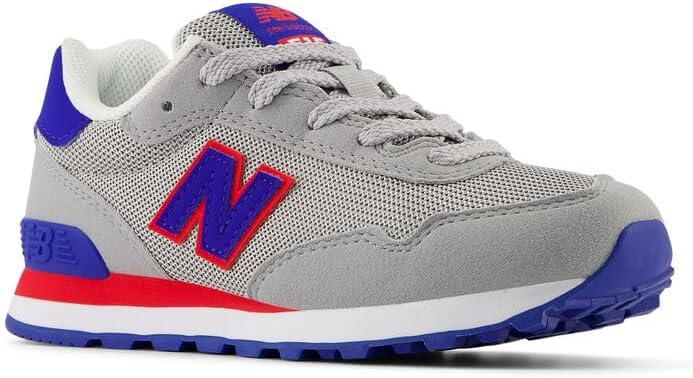 Кроссовки New Balance Kids 515 V1 на шнуровке, Raincloud/Team Royal — фото 4