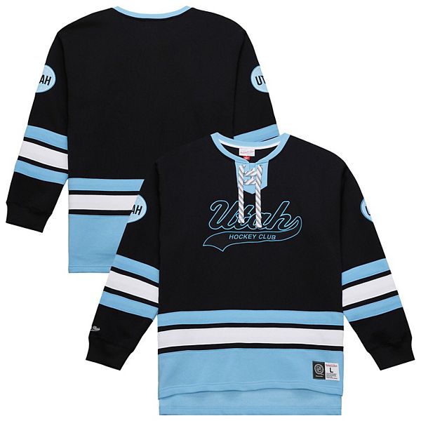 

Мужской черный свитер с завязками utah hockey club heritage Mitchell & Ness