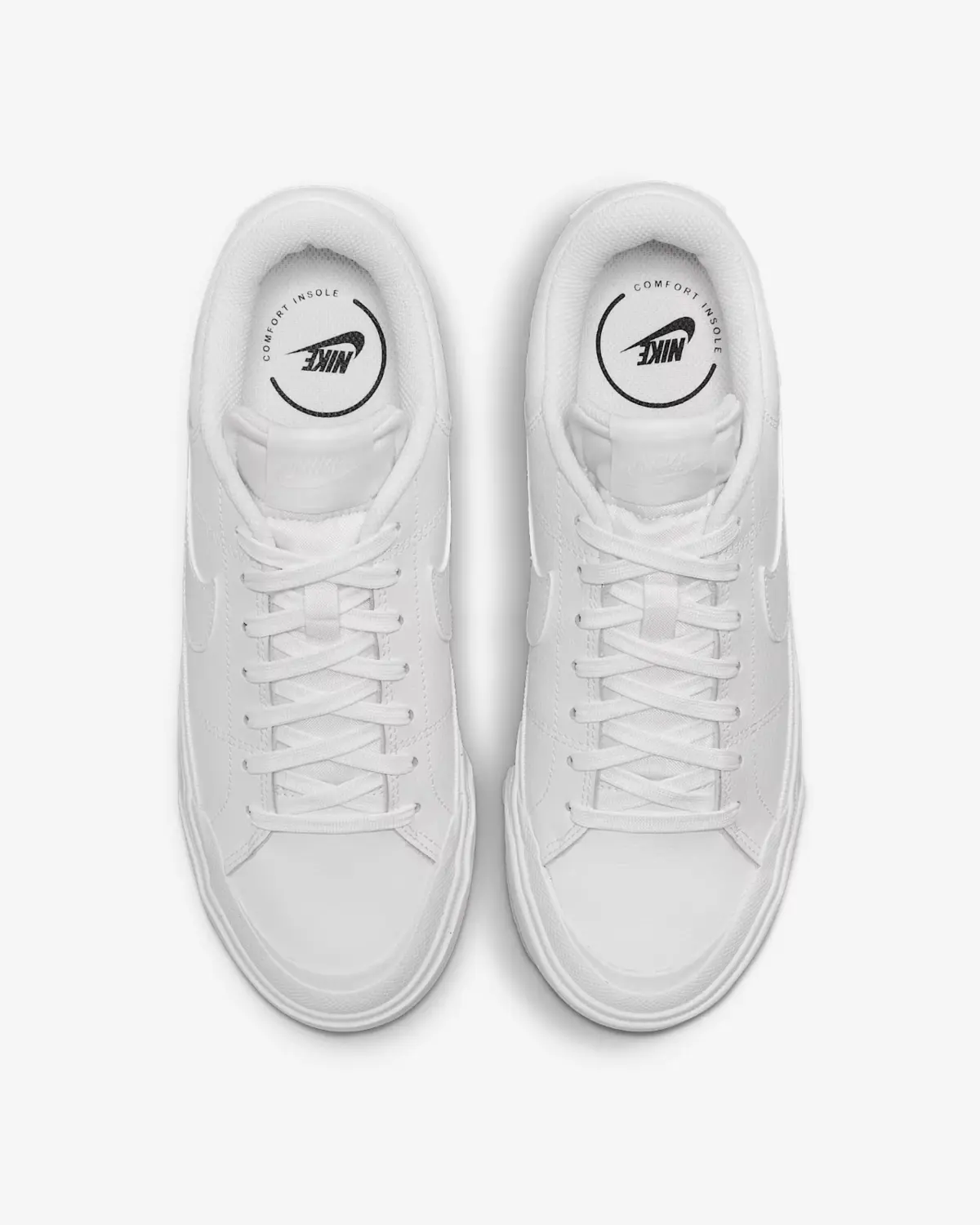 Кроссовки Nike Court Legacy Lift DM7590-101 женские, белые, для повседневной носки, HAM357 — фото 4