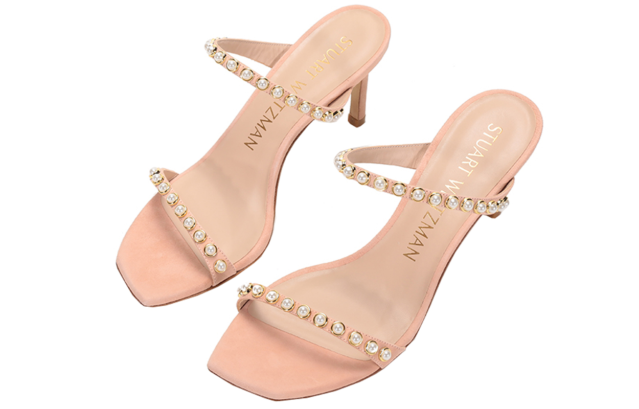 SW Slide Сланцы Женские Нюдово-Розовые Stuart Weitzman — фото 3
