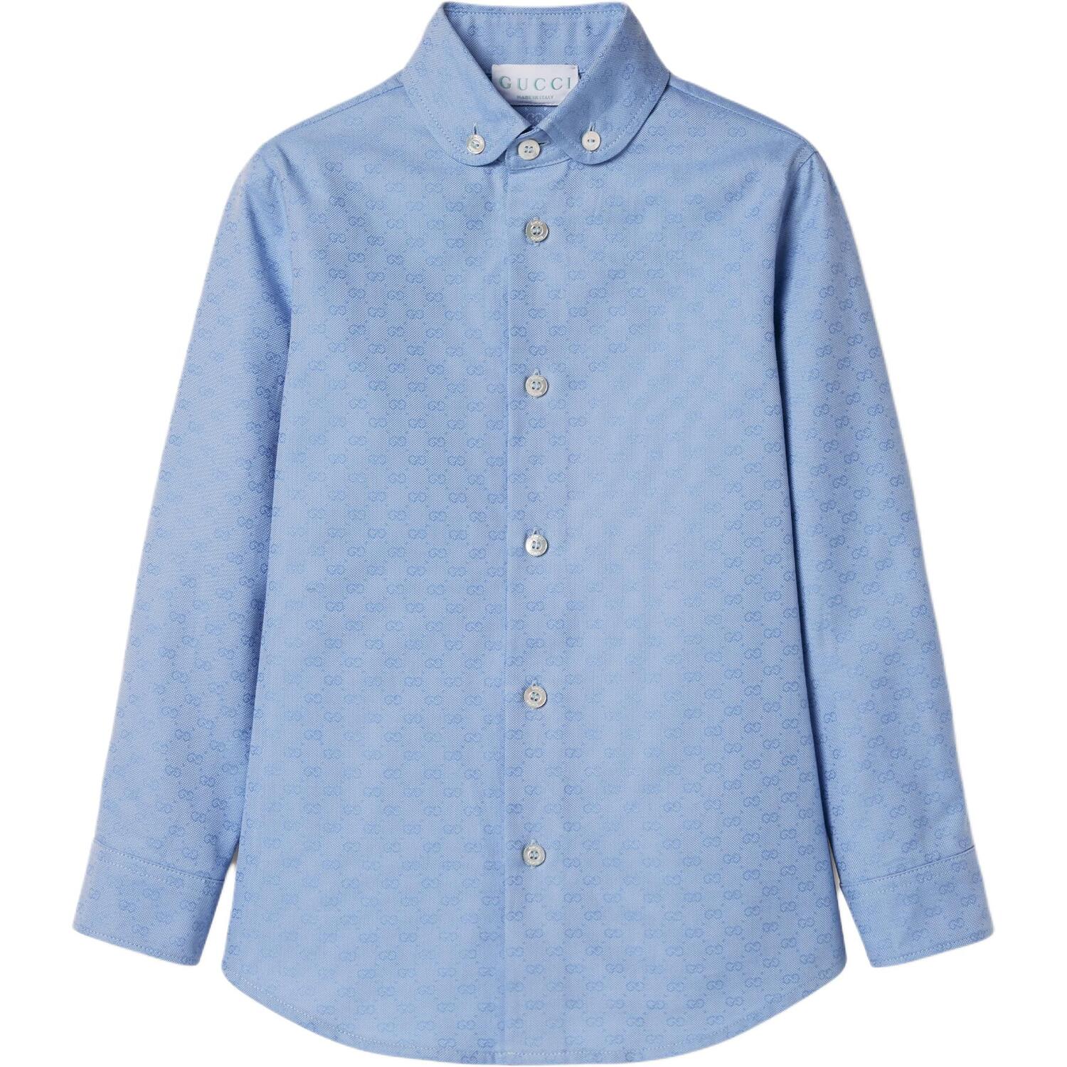 

Детская повседневные рубашка GUCCI, светло-голубой