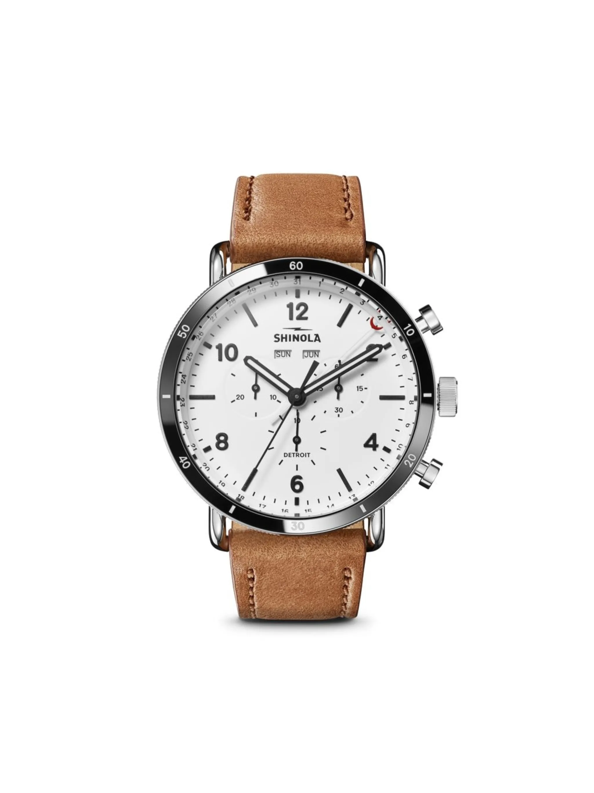 

Наручные часы Canfield Sport 45 мм Shinola, белый