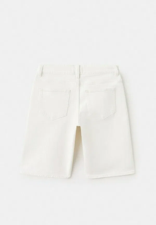Детские джинсовые шорты Mango Kids, White — фото 2