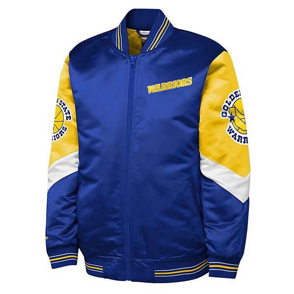 Молодежная куртка Warriors Throw It Back с полной застежкой-молнией Mitchell & Ness — фото 3