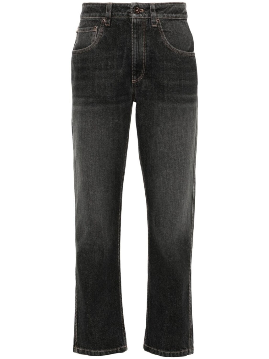 

Brunello Cucinelli джинсы с декором Monili, серый