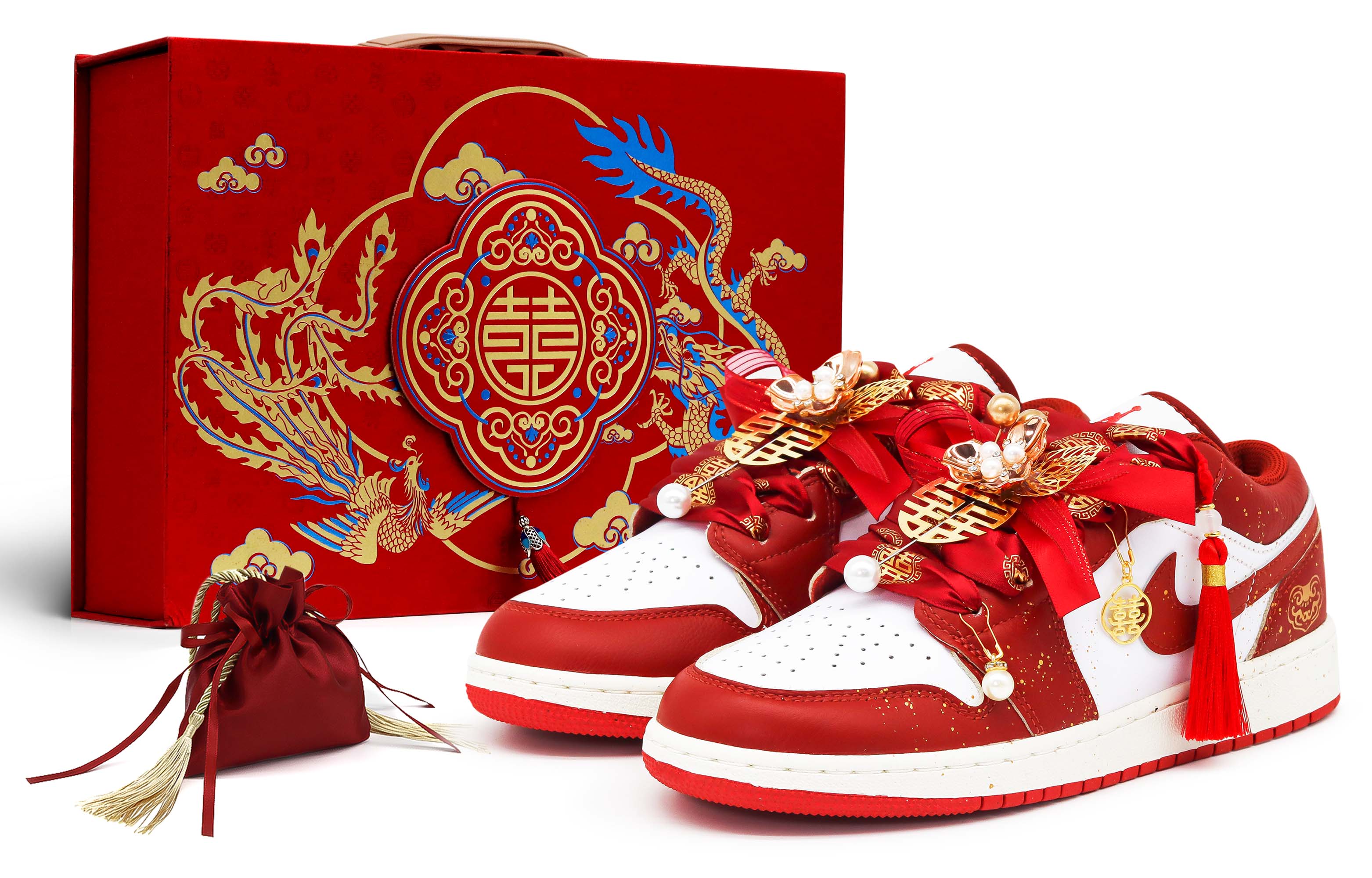 

Баскетбольные кроссовки Air 1 Vintage Unisex Low-Top Red/Gold/White Jordan