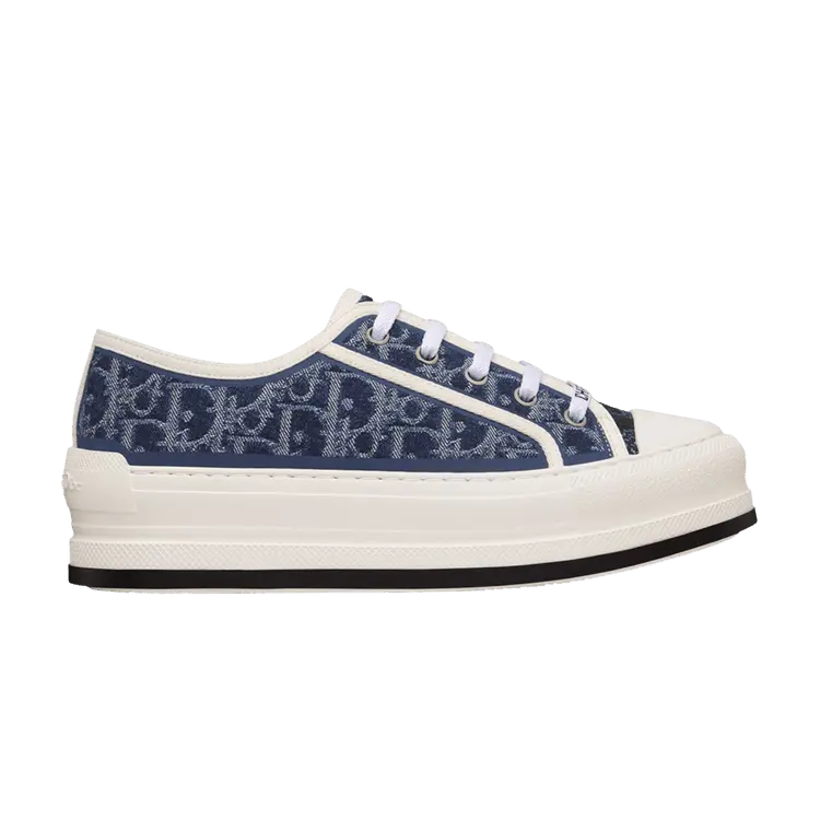 Кроссовки Dior Wmns Walk nDior PlatformBlue Stonewashed Denim, синий