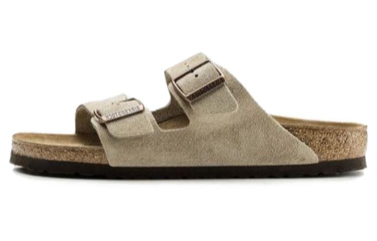

Сандалии без застежек Arizona Suede Birkenstock, серый