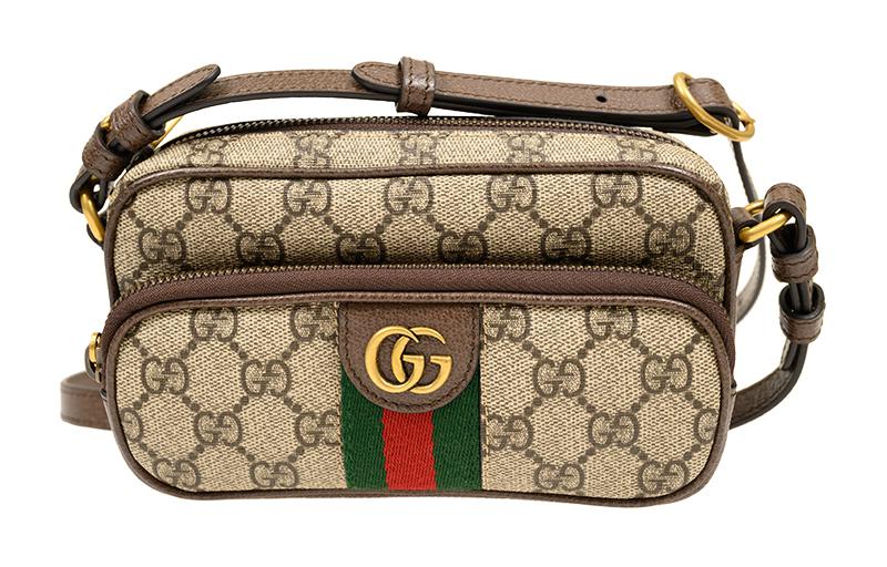 

Сумка через плечо Ophidia из холста с кожаной отделкой мужская GUCCI