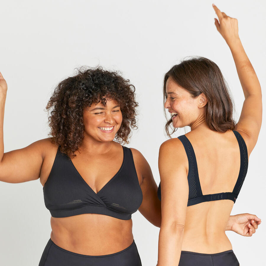 

OLAIAN Бикини-топ бюстье для женщин, все размеры - 6'50, черный