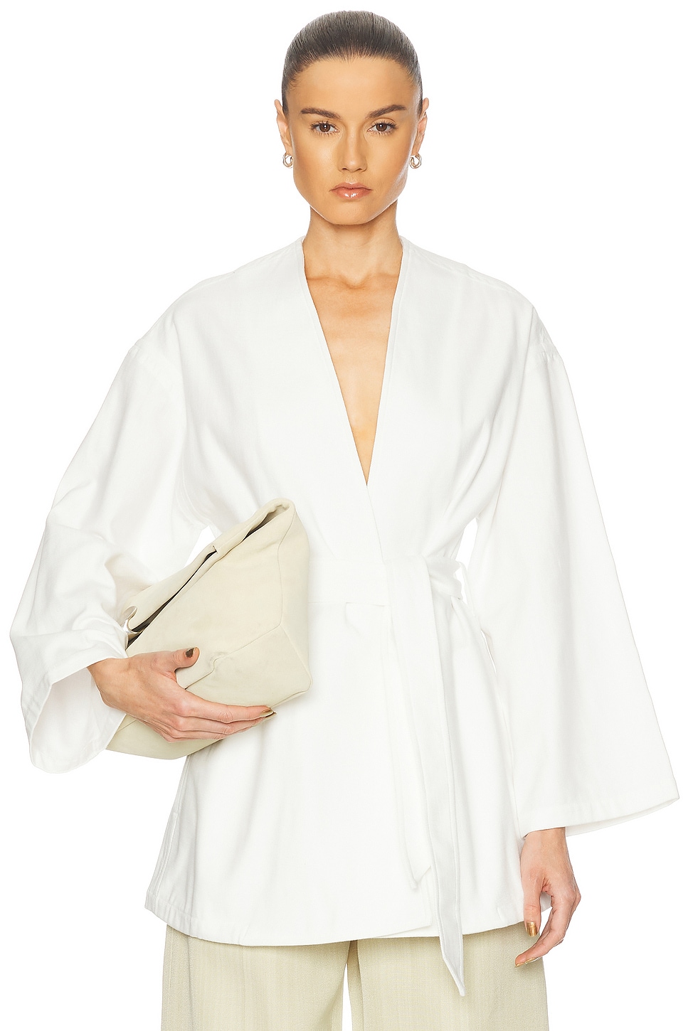 

The Kimono Топ Ours The Brand, Bianco Roccia