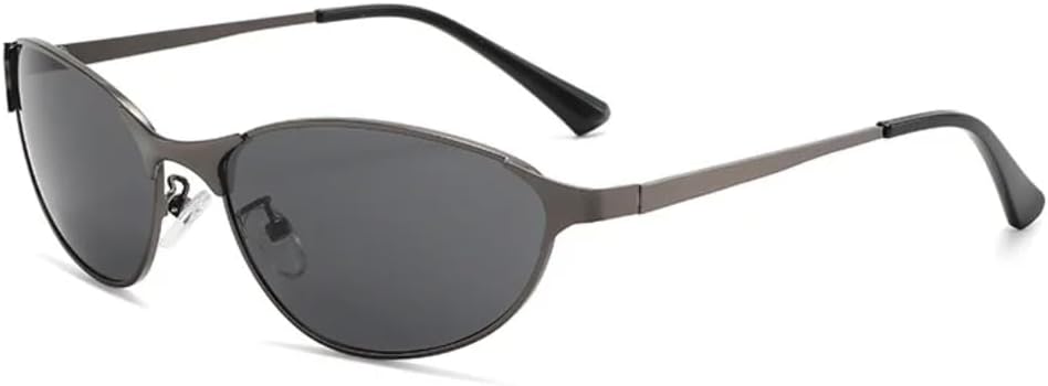 

Солнцезащитные очки в тонкой оправе для мужчин и женщин, роскошные, металлические, классические, повседневные, для вождения, защита от УФ-излучения UV400 VFDHN, 12006-c5