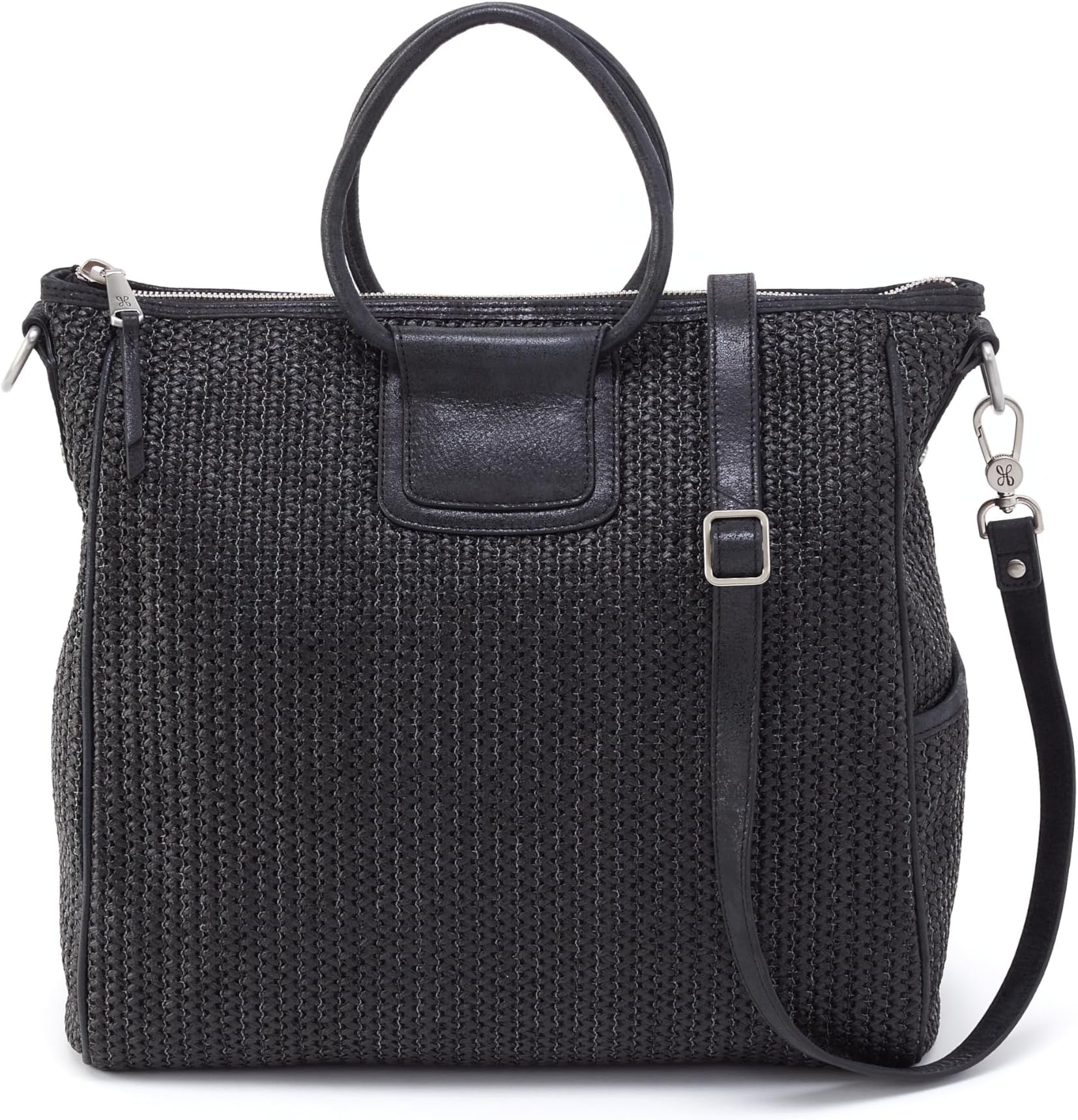 

Сумка HOBO Sheila Large Satchel, цвет Black Raffia