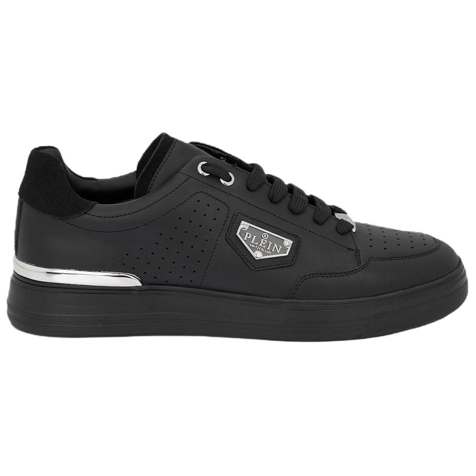 PHILIPP PLEIN Кроссовки для скейтбординга Cow Leather Low top Unisex Black — фото 3