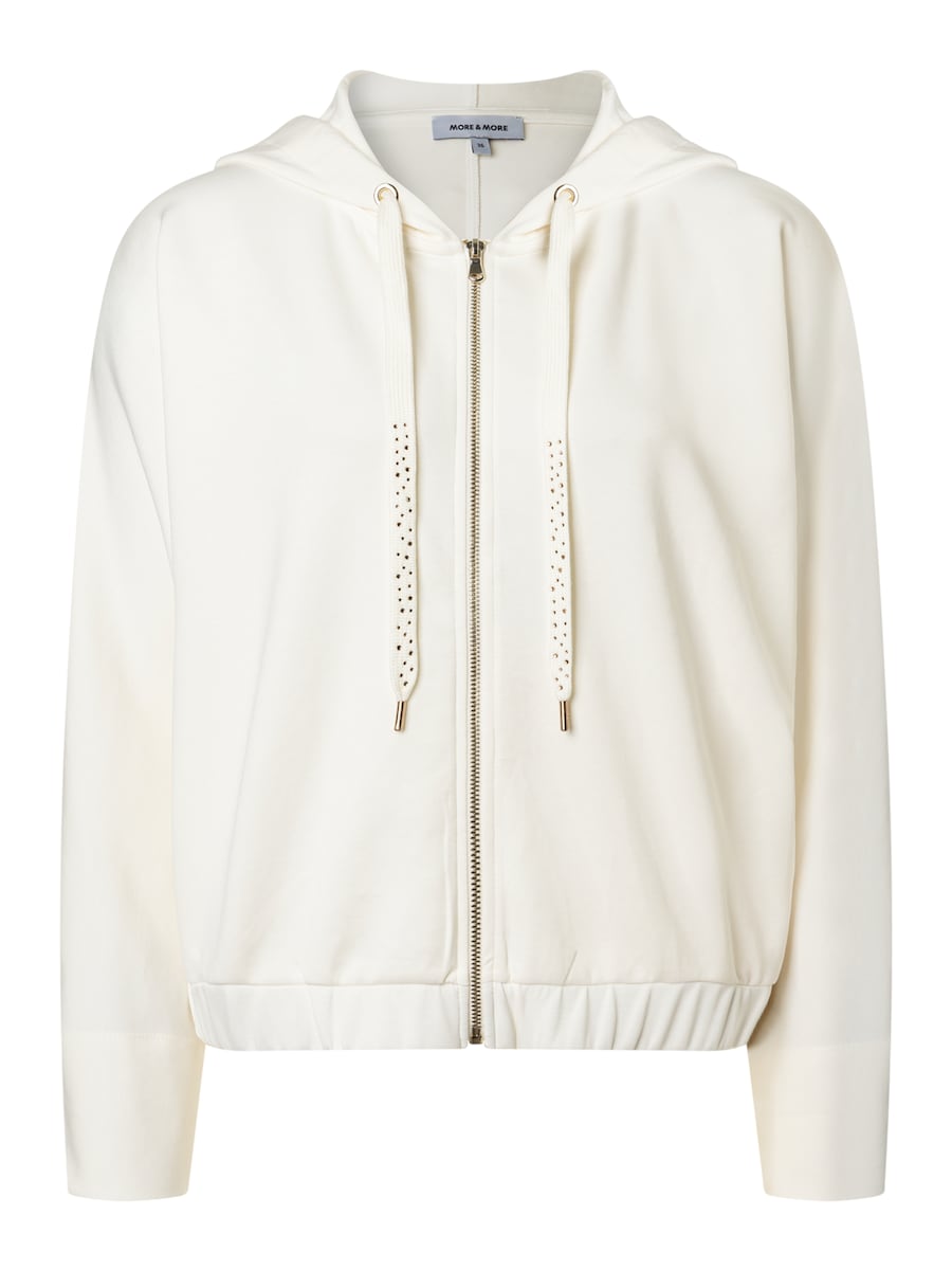 

Толстовка с капюшоном на молнии MORE & MORE, белый