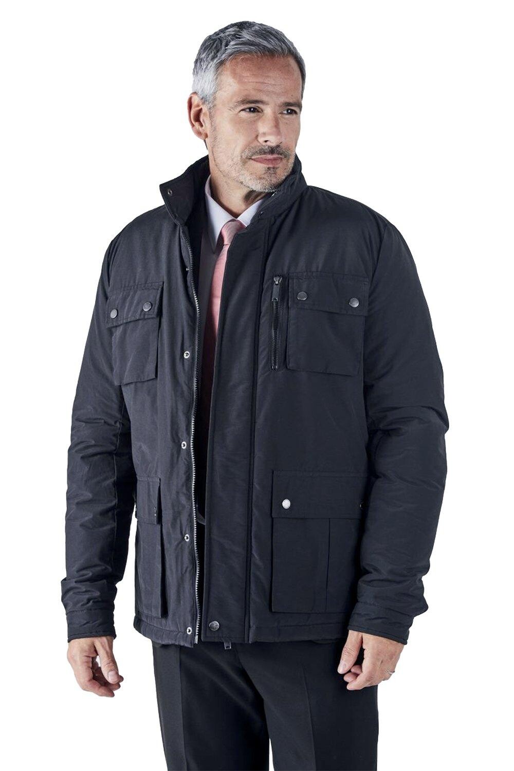 

Утепленная куртка DENZEL' с карманом Harvey&Jones, черный