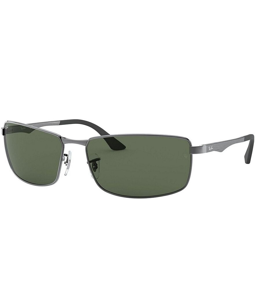 

Мужские прямоугольные солнцезащитные очки Ray-Ban 0RB3498 61 мм, серый