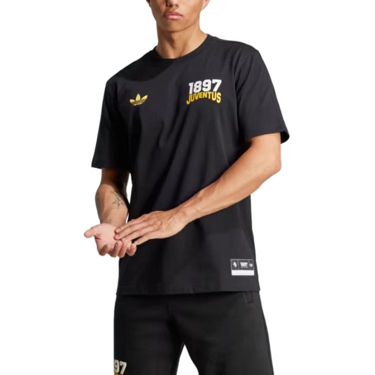 Футболка X YOUWENTUSI, LIANMINGKUAN VRCT FW24 мужская черная/активное золото Adidas Originals — фото 4
