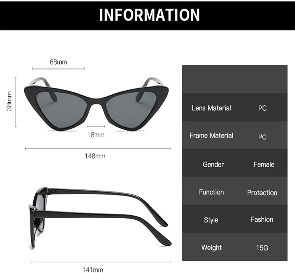 

Женские солнцезащитные очки «кошачий глаз» в стиле ретро, ​​мужские солнцезащитные очки треугольной формы для защиты от солнца, модные очки KTUCN, Light Brown