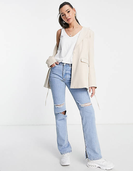 

Белый хлопковый жилет с овальным вырезом ASOS DESIGN Tall - БЕЛЫЙ