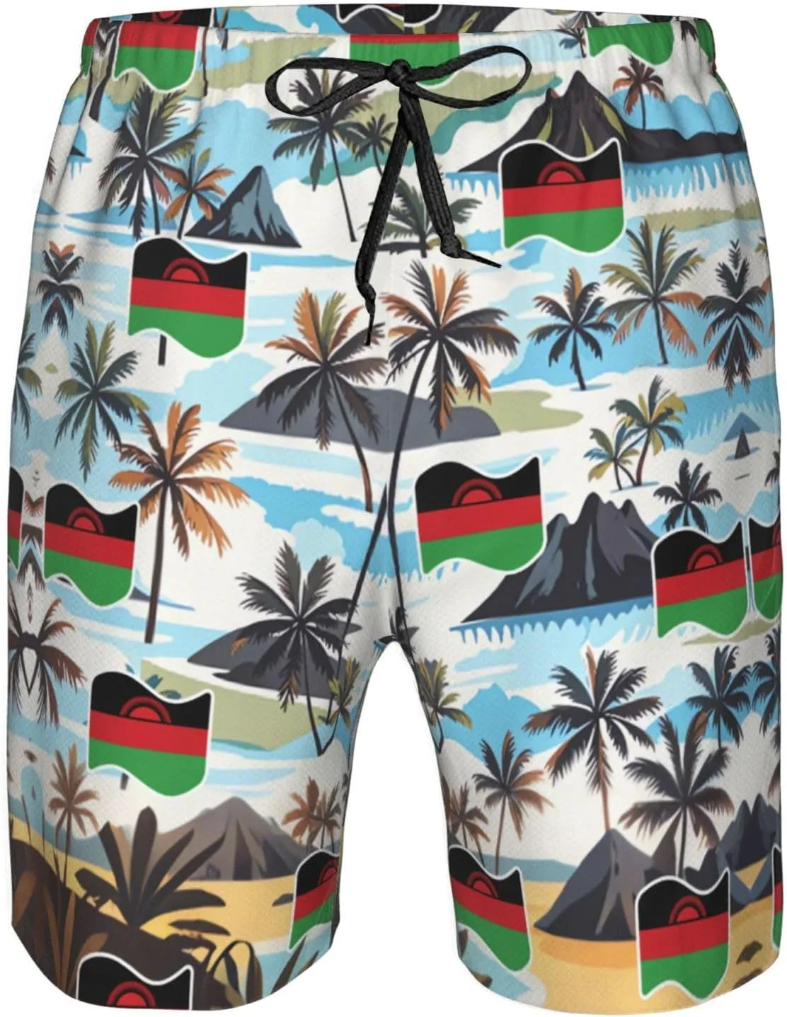 Мужские плавки-шорты Maldivians Board Shorts Swim Trunks с изображением Мальдивских островов Generic, Malawi Malawians — фото 4