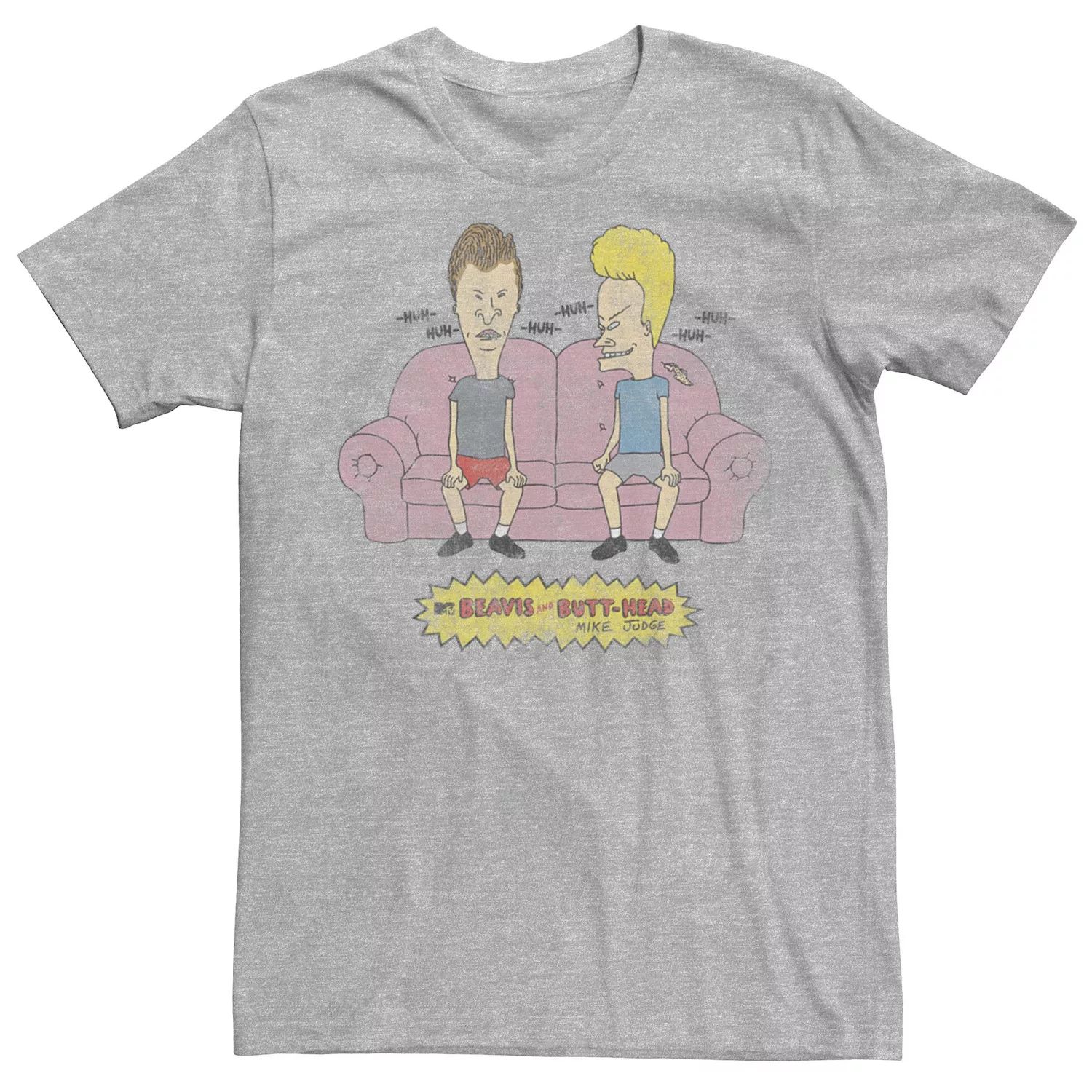 

Мужская футболка Beavis And Butthead Couch Laughs с короткими рукавами Licensed Character