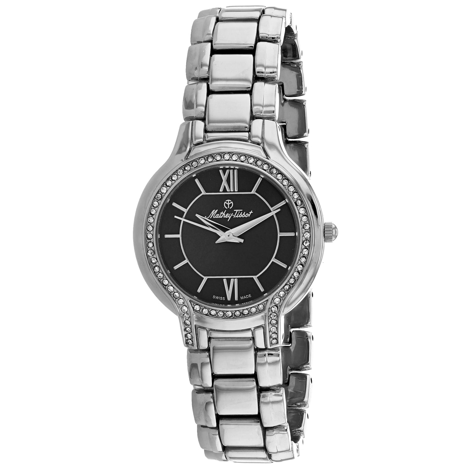 

Женские часы Mathey Tissot с черным циферблатом