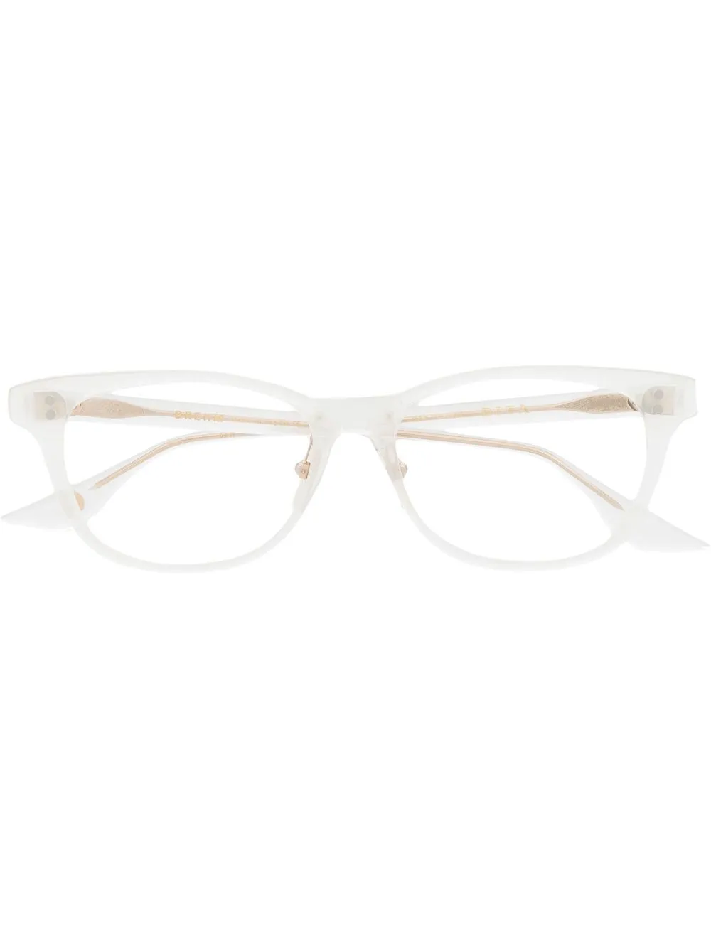 

Очки трапециевидной формы Dita Eyewear, белый
