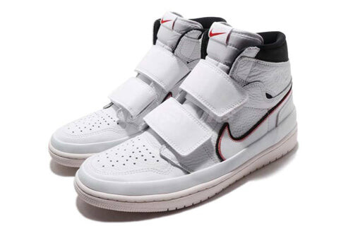 Кроссовки 1 ретро высокие с двумя ремешками Air Jordan, белый — фото 3