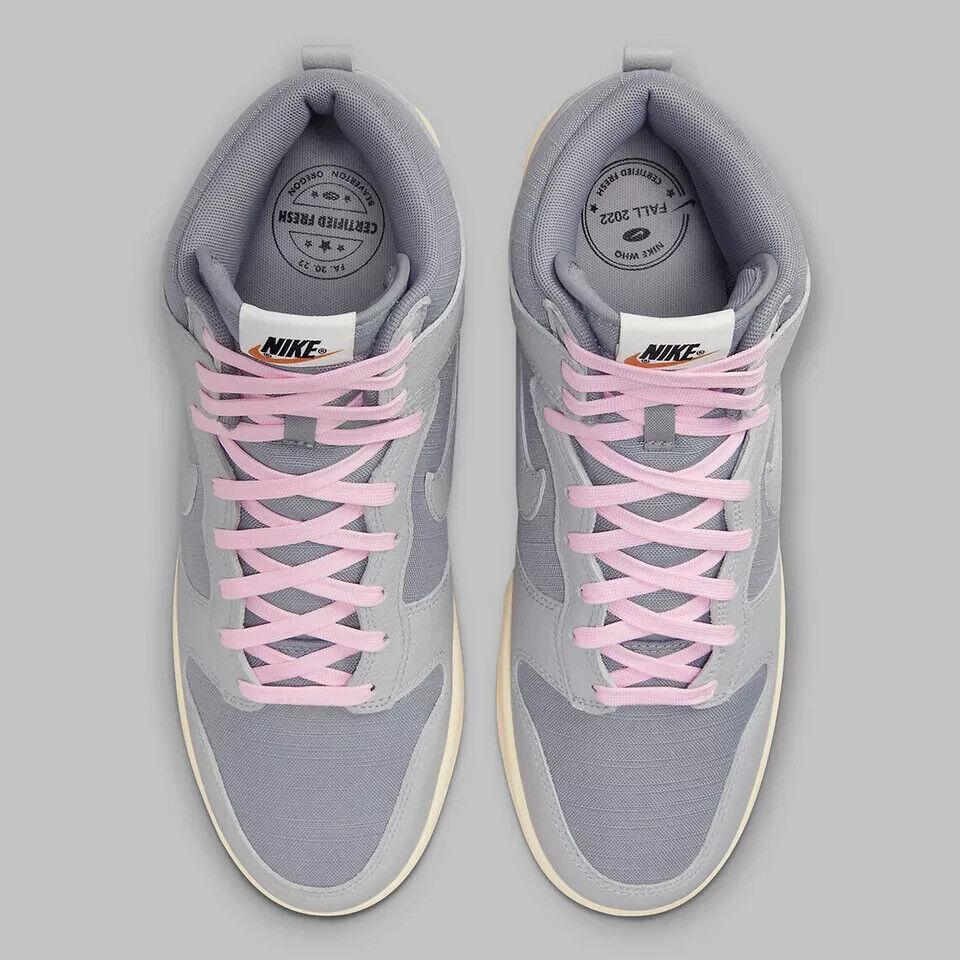 Кроссовки Nike Dunk High Premium DQ8800-001 мужские 12.5 серые повседневные RHS3263, серый — фото 3