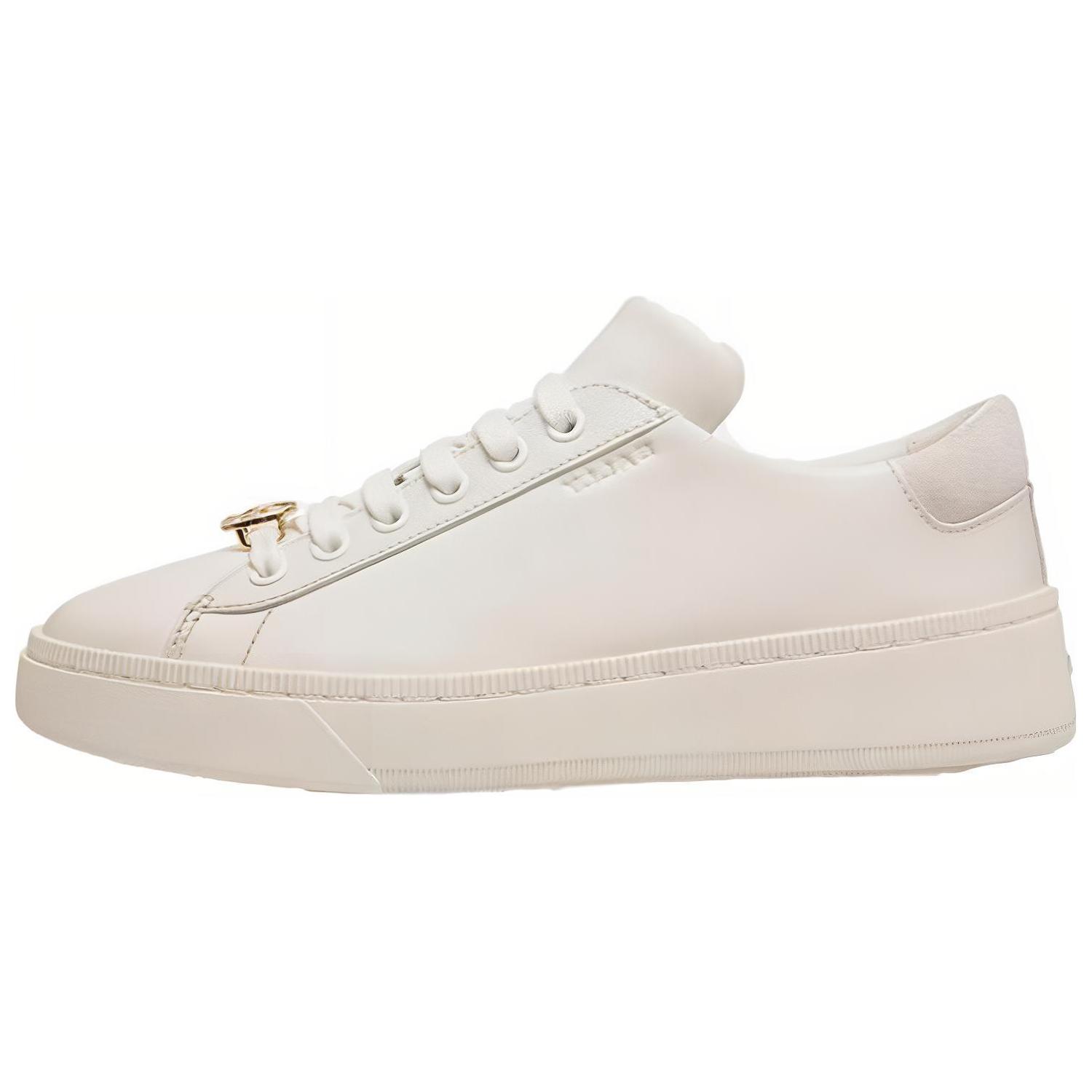 Кожаные кроссовки Raise со шнуровкой BALLY, White