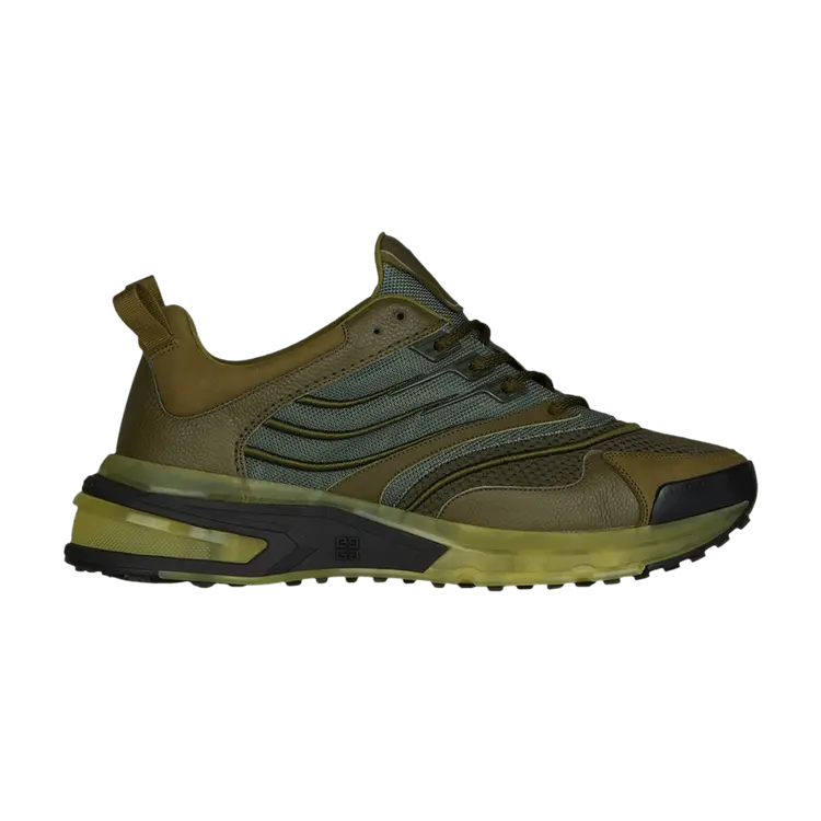 

Кроссовки Givenchy GIV 1 Sneaker Transparent Sole - Olive Green, зеленый