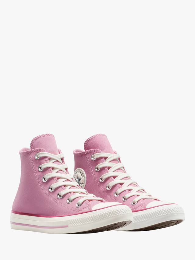 Кроссовки Chuck Taylor All Star Contrast Suede Hi-Top Converse, Pink — фото 3