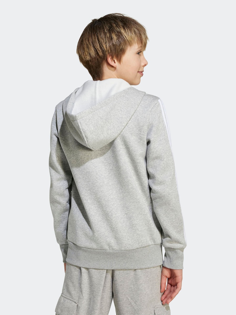 Спортивная толстовка с капюшоном на молнии ADIDAS SPORTSWEAR, Mottled Grey — фото 2